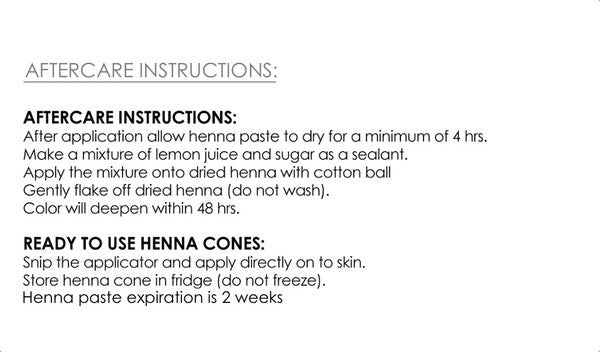 5 READY TO USE HENNA CONES PLUS 2 FREE