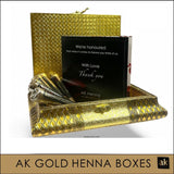 ELEGANT AK GOLD HENNA BOX