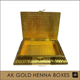 ELEGANT AK GOLD HENNA BOX
